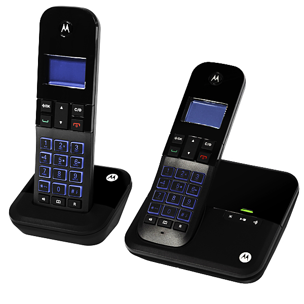 Telefone Sem Fio Motorola M4000CE-2 com Identificador de Chamadas - Preto